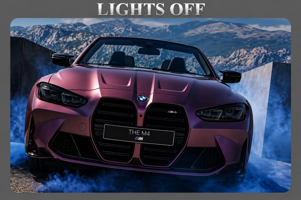 BMW M4 Competition Convertible LED Car Display Frame