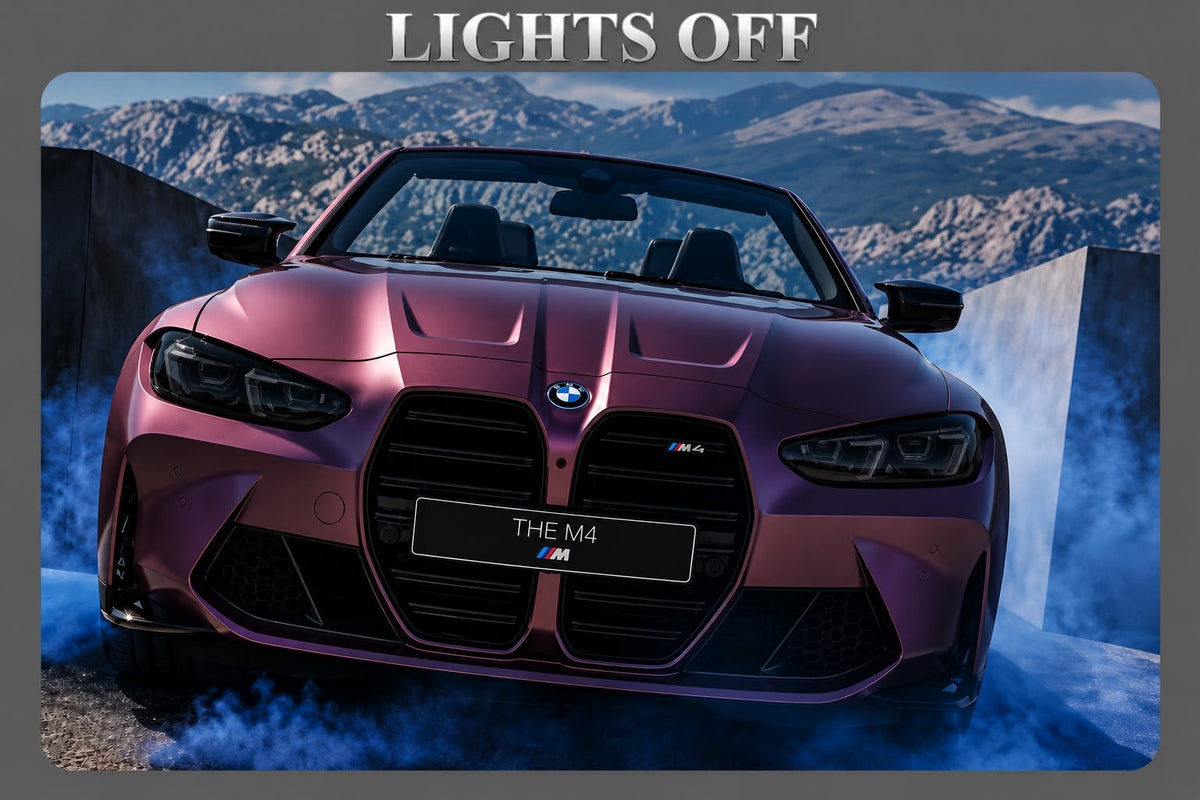 BMW M4 Competition Convertible LED Car Display Frame