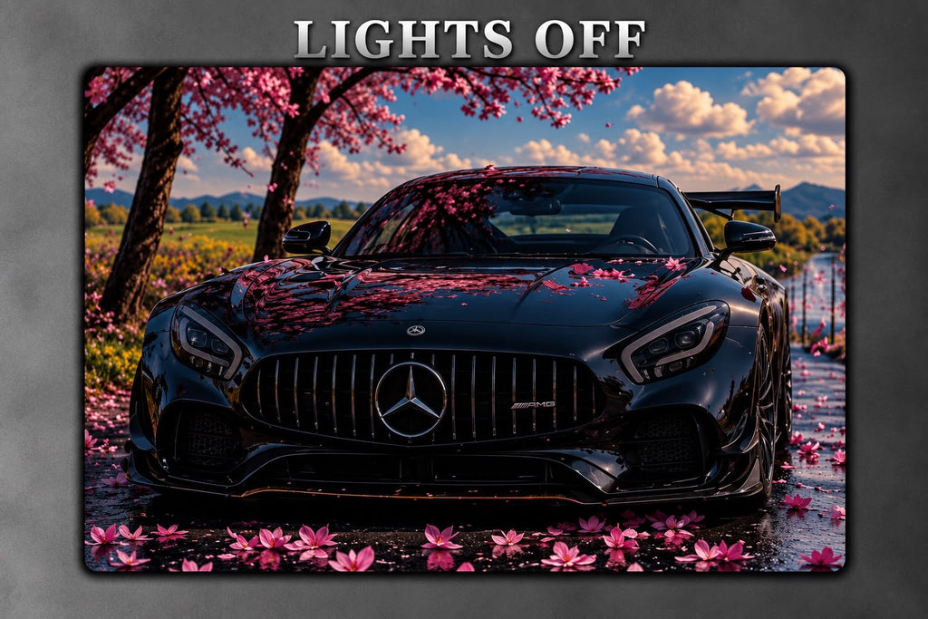 Mercedes-AMG GT LED Car Display Frame - Black