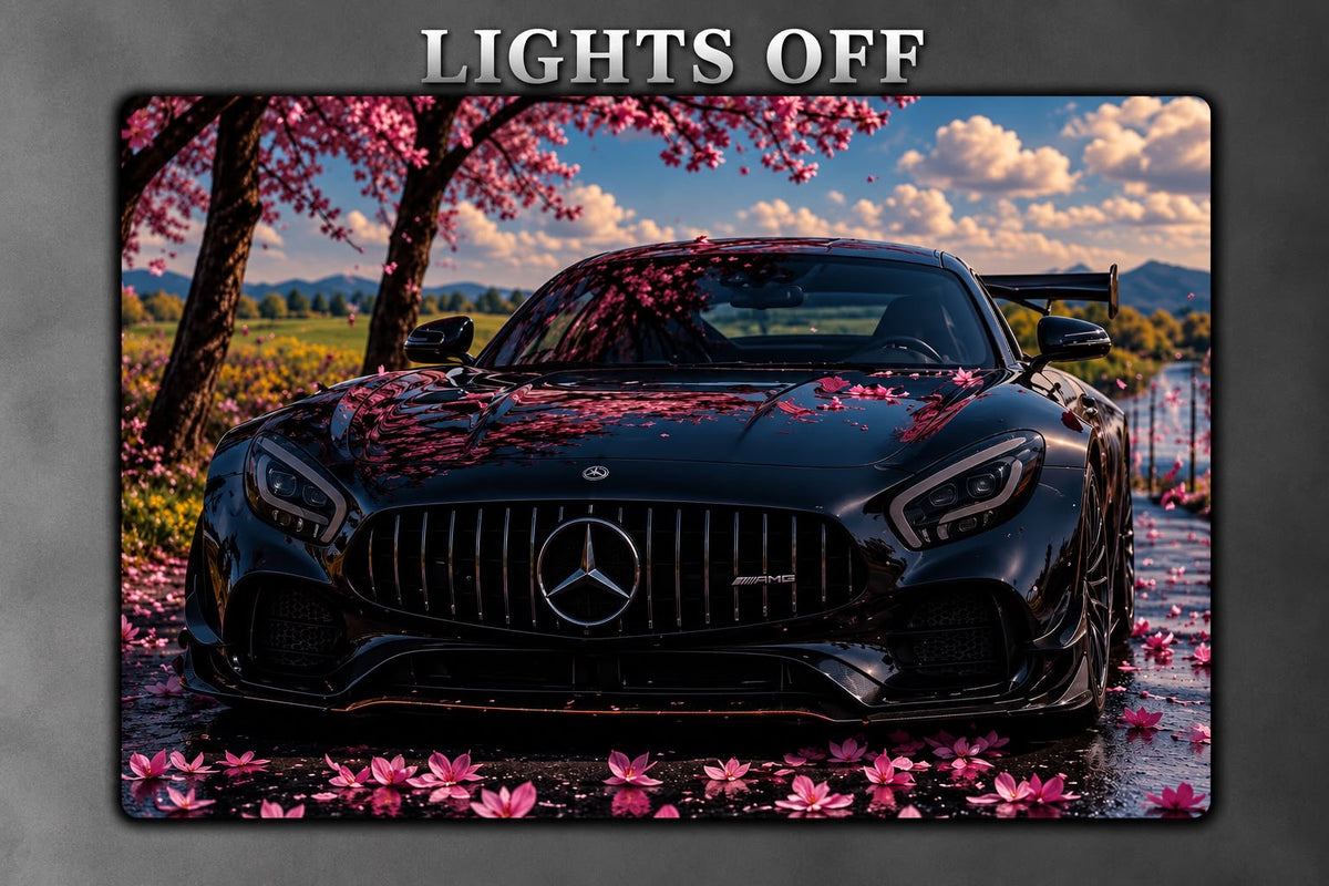 Mercedes-AMG GT LED Car Display Frame - Black