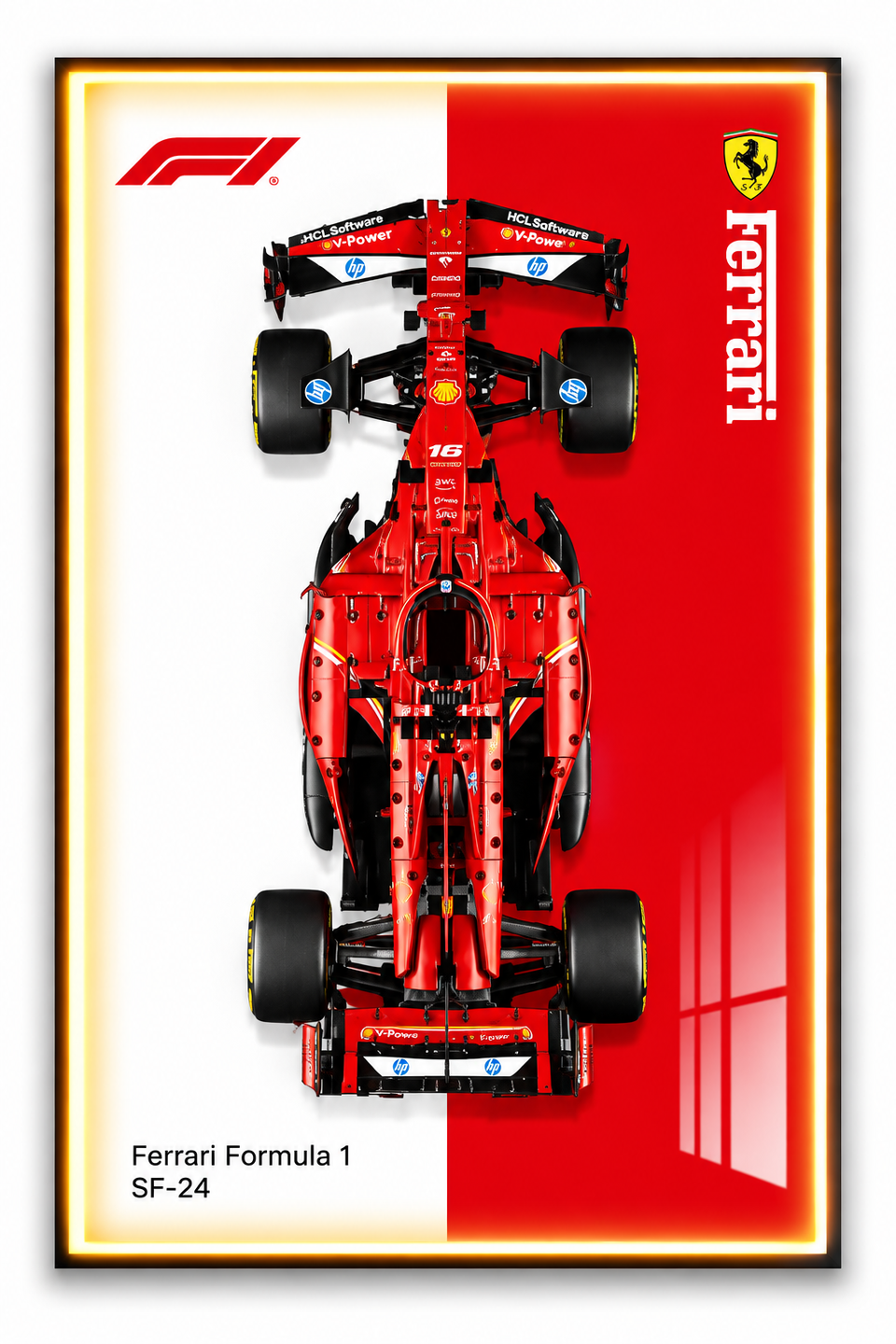 Ferrari F1 Lego 3D Display Board
