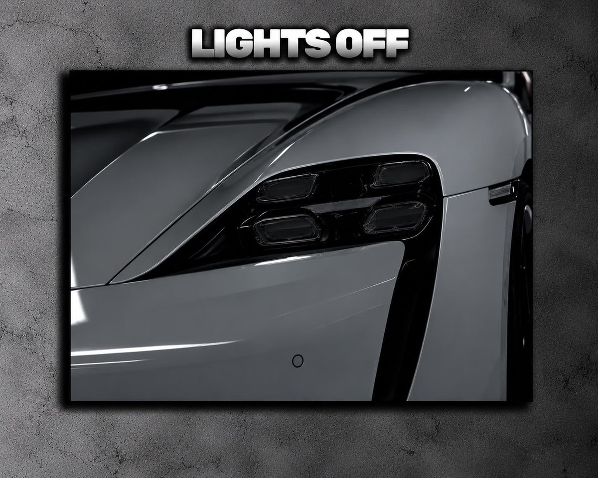 Porsche Taycan LED Car Display Frame