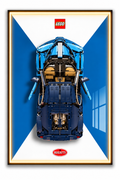 Bugatti Chiron 3D Lego Display Board