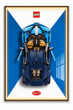 Bugatti Chiron 3D Lego Display Board
