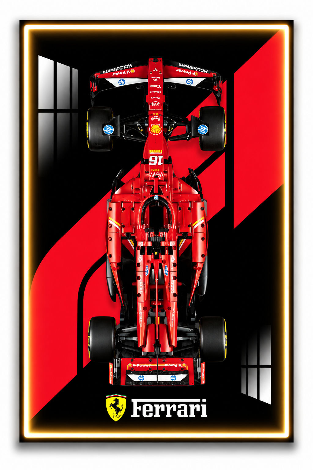 Ferrari F1 Lego 3D Display Board