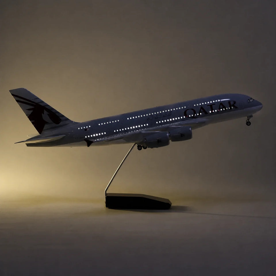 Qatar Airways Airbus A380 1:160 Scale Model