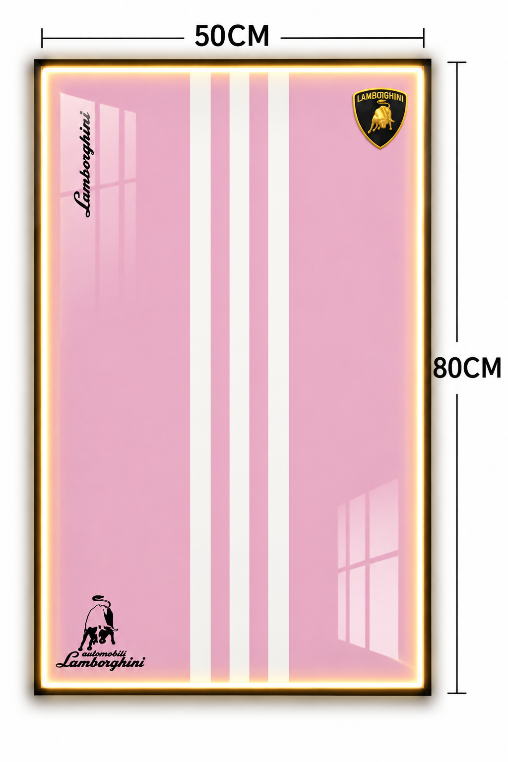 Lamborghini Aventadore Pink Lego 3D Display Board
