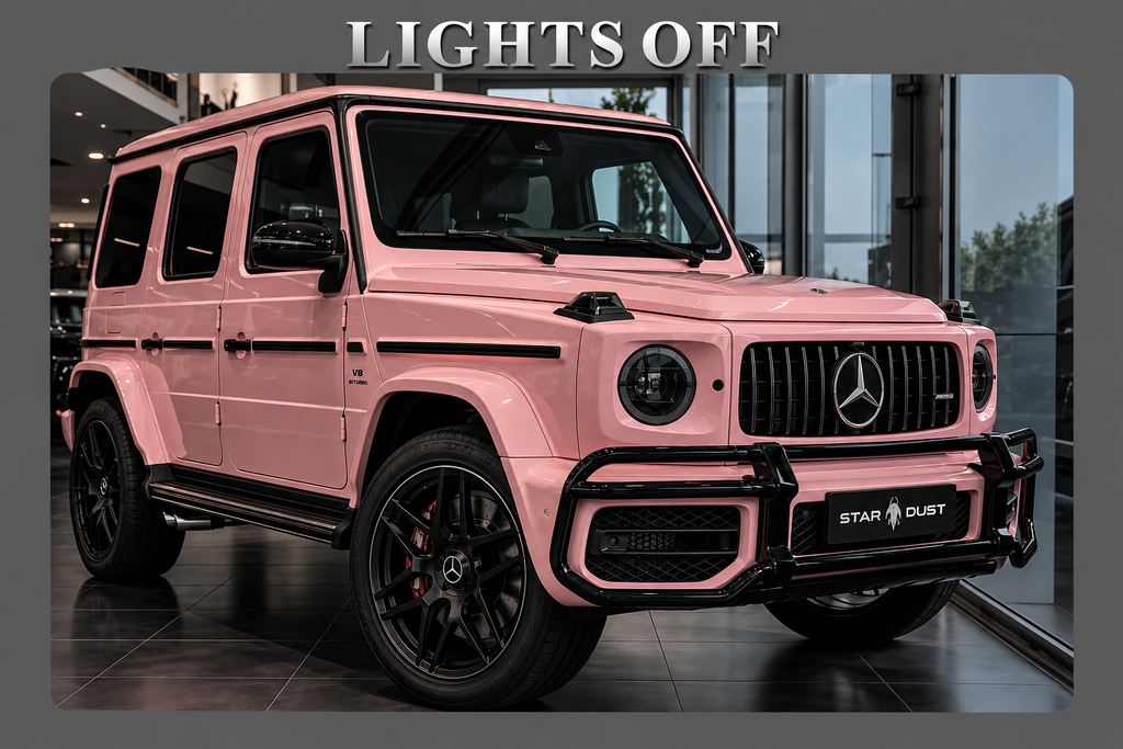 G wagon LED Car Display Frame - Pink