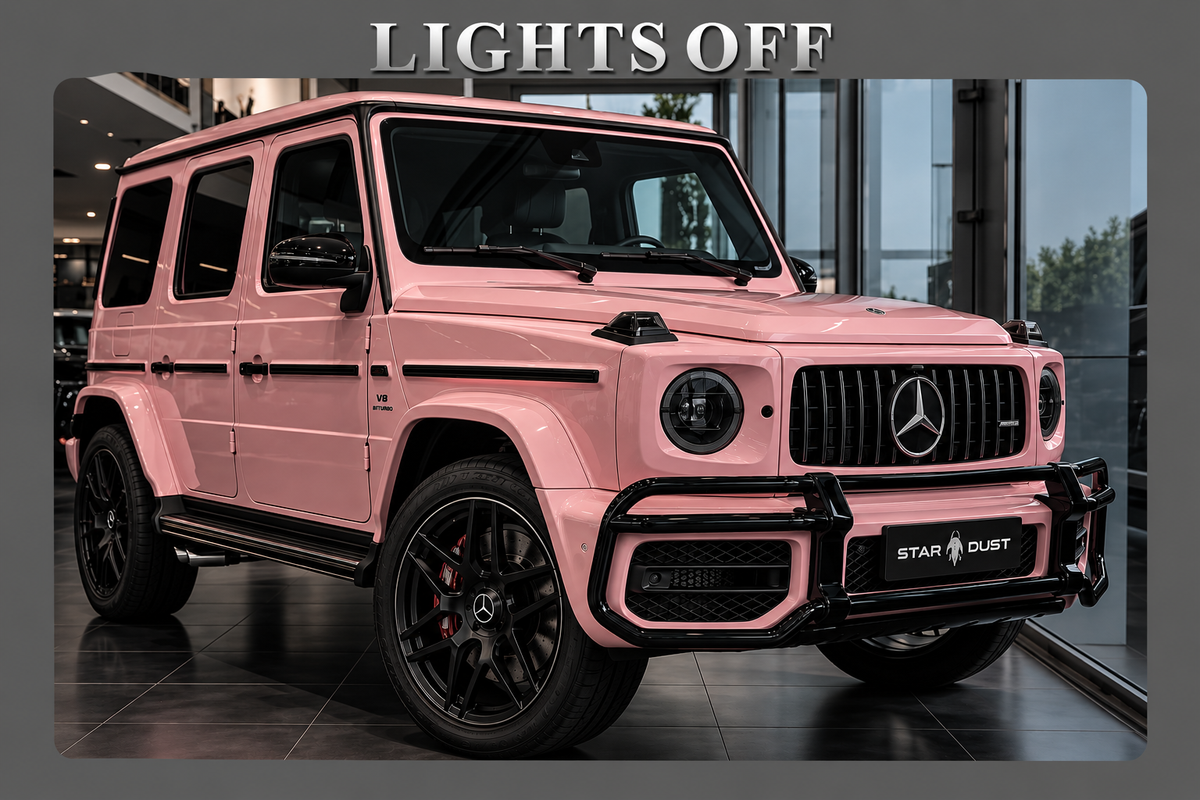 G wagon LED Car Display Frame - Pink