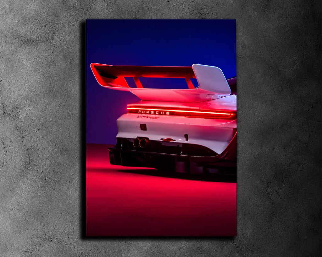 Porsche 911 GT3 R LED Car Display Frame - White