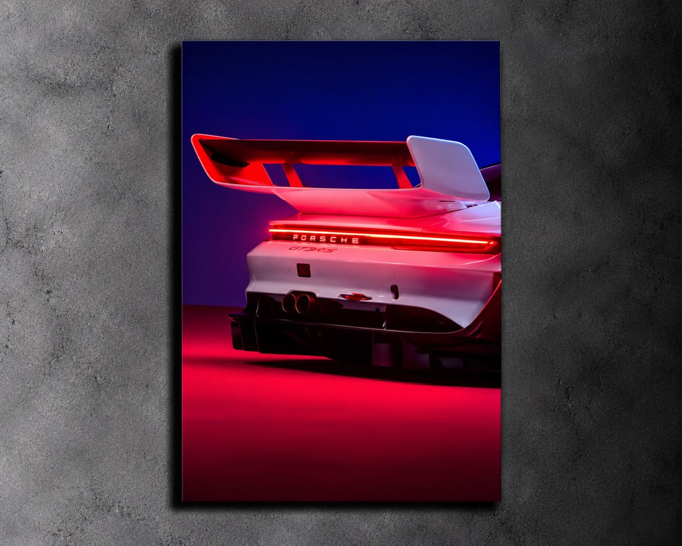 Porsche 911 GT3 R LED Car Display Frame - White