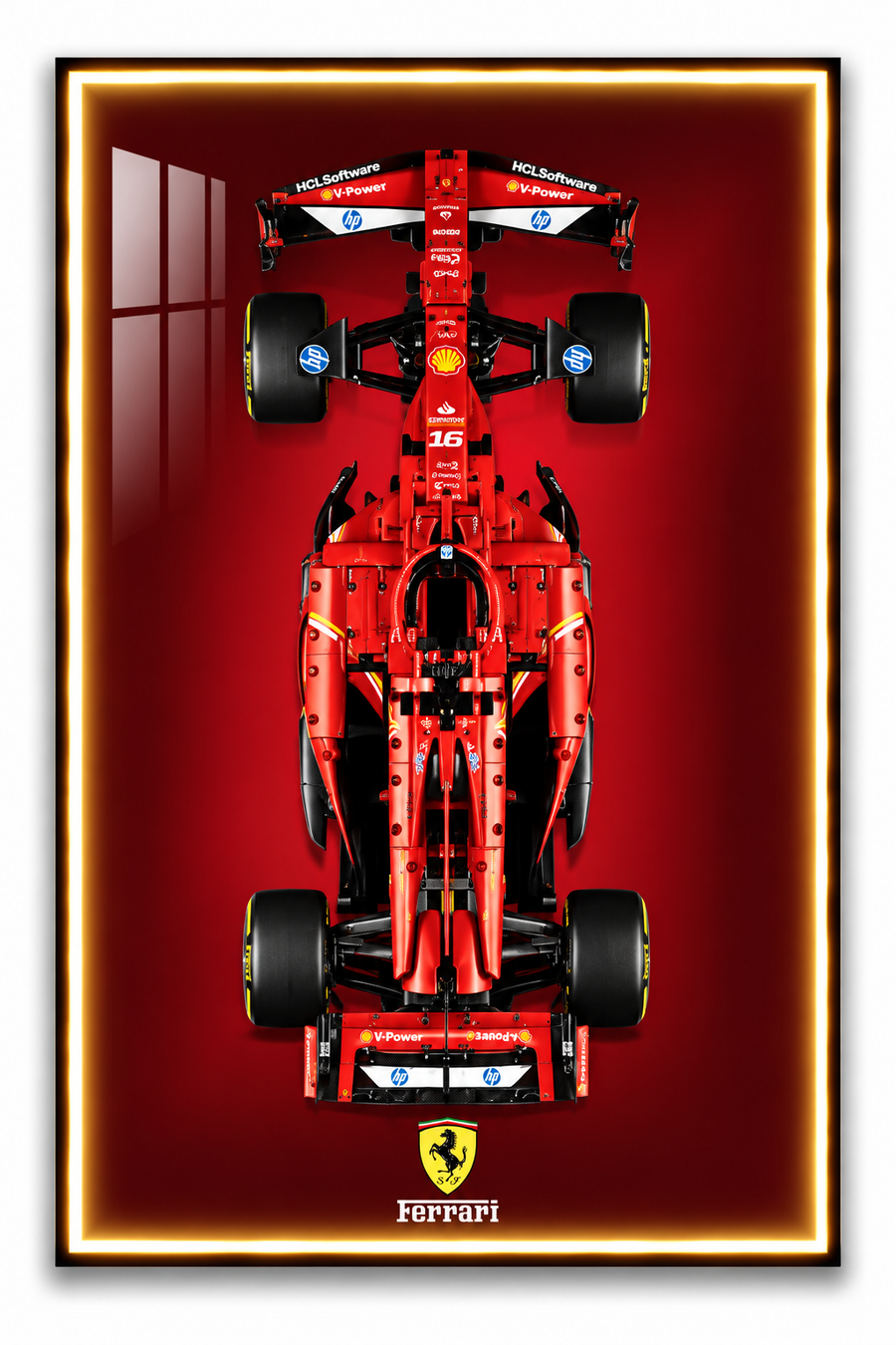 Ferrari F1 Lego 3D Display Board