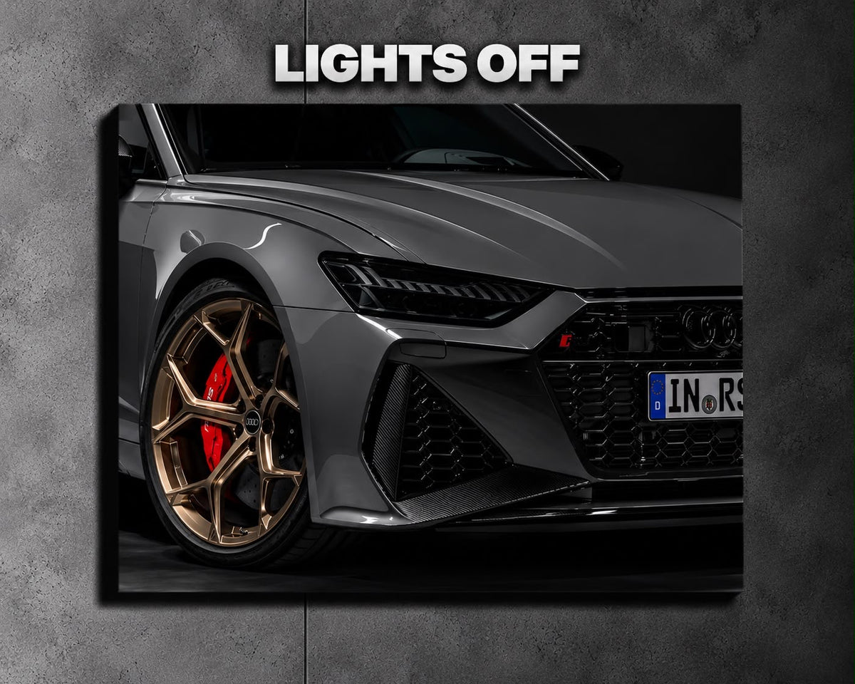 Audi RS 6 Avant LED Car Display Frame