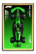 Kick Sauber F1 Lego 3D Display Board