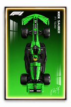 Kick Sauber F1 Lego 3D Display Board