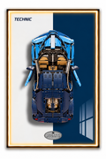 Bugatti Chiron 3D Lego Display Board