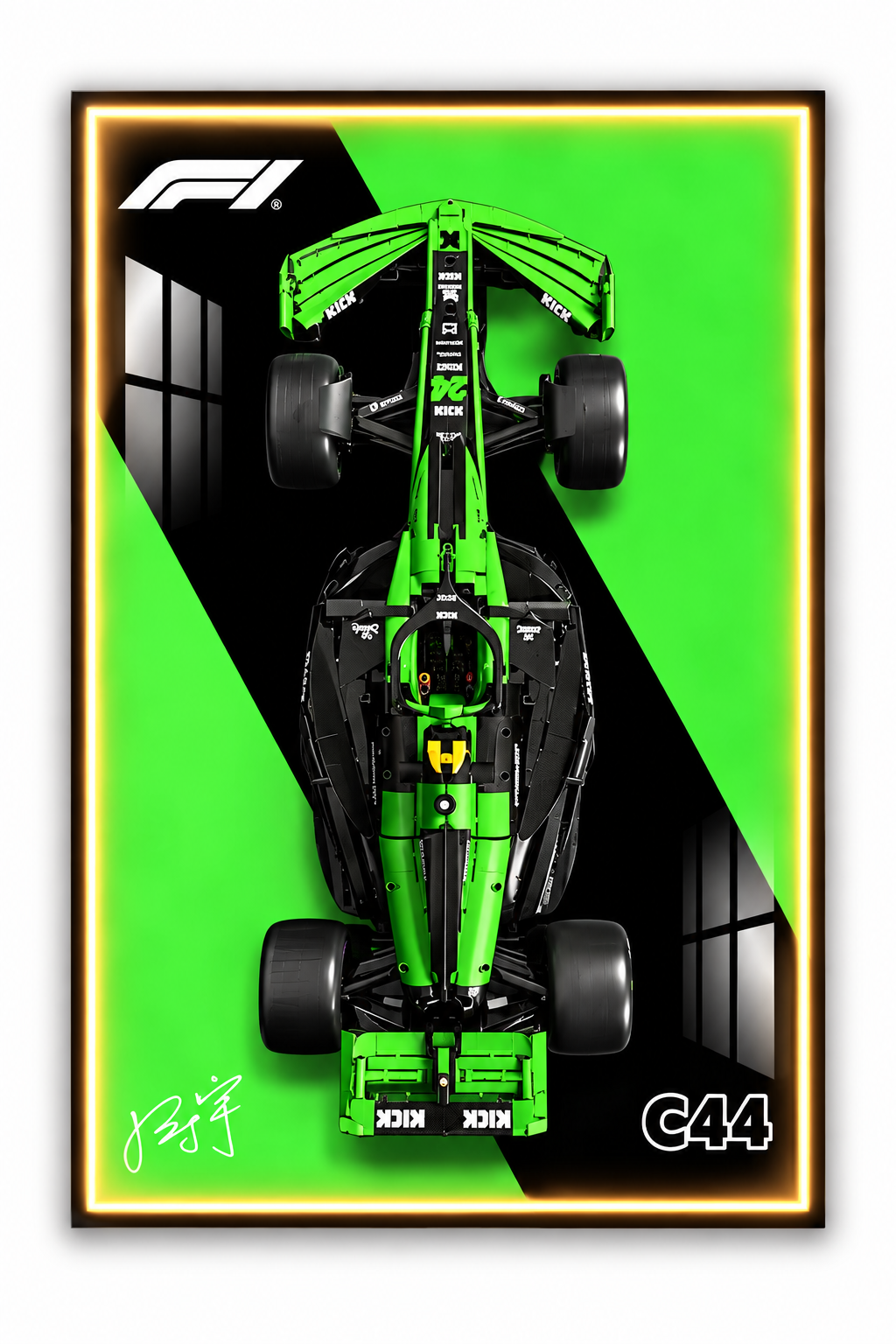 Kick Sauber F1 Lego 3D Display Board