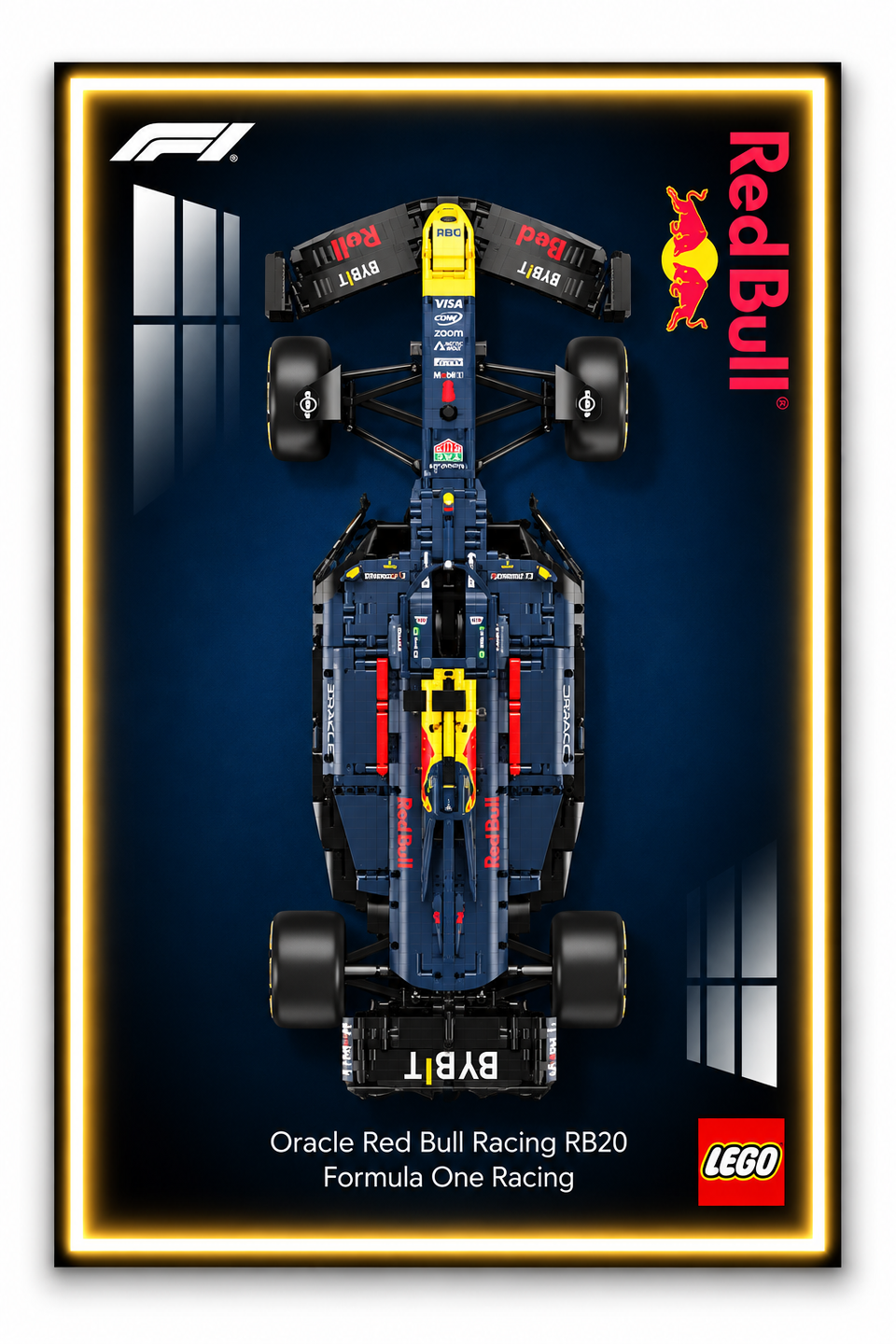Red Bull F1 Lego 3D Display Board