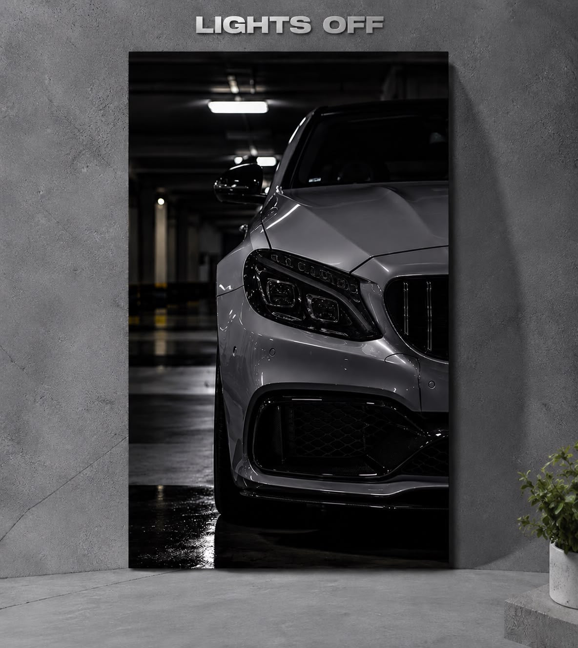 Mercedes-AMG C63 LED Car Display Frame