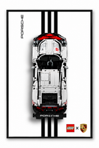 Porsche 911 GT3 RS Lego 3D Display Board