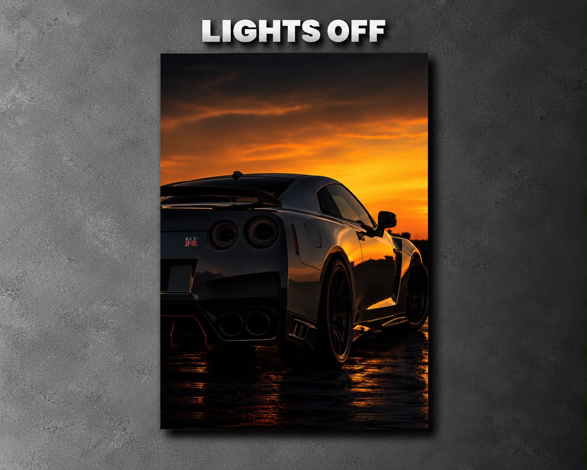 Nissan GT-R R35 LED Car Display Frame