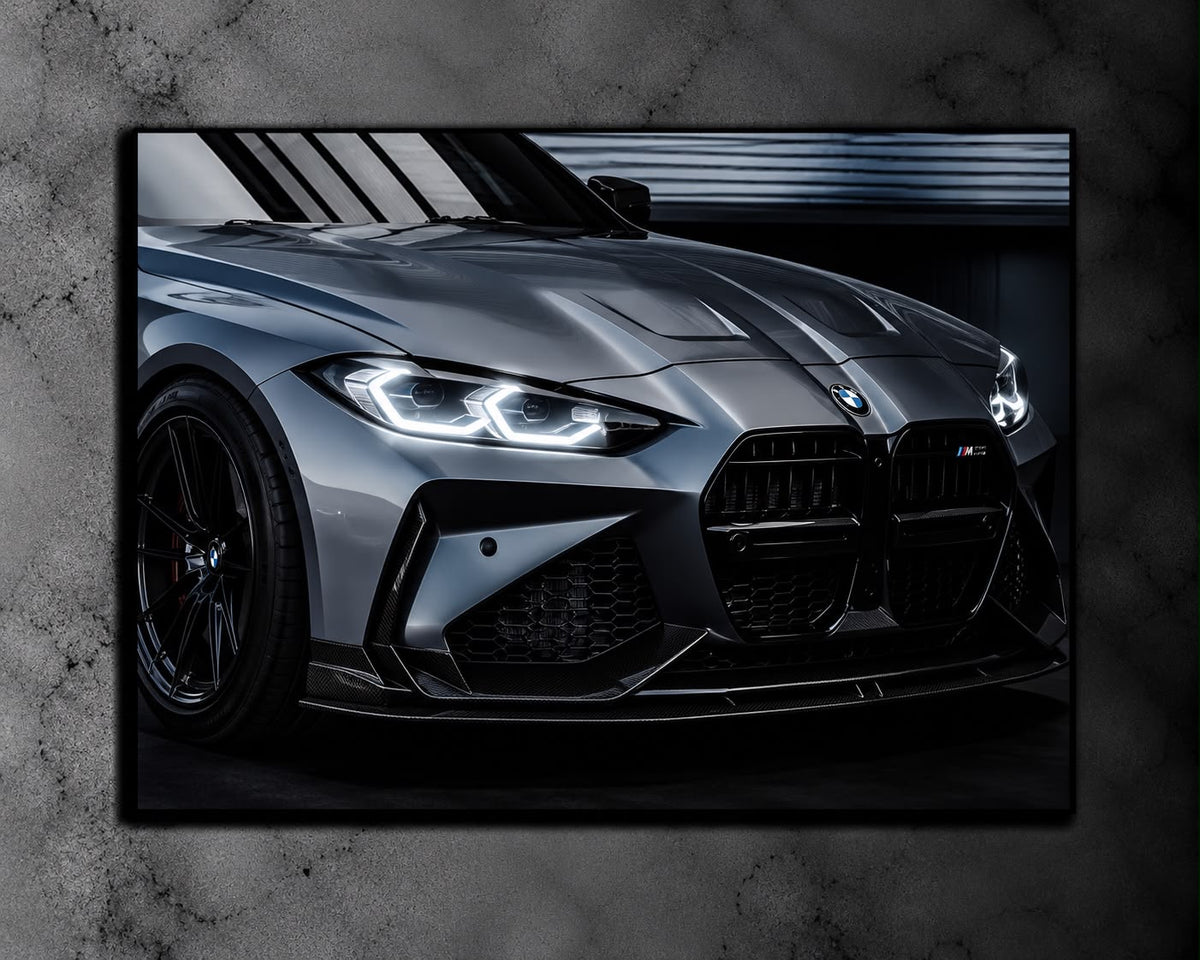 BMW M4 Competition LED Car Display Frame