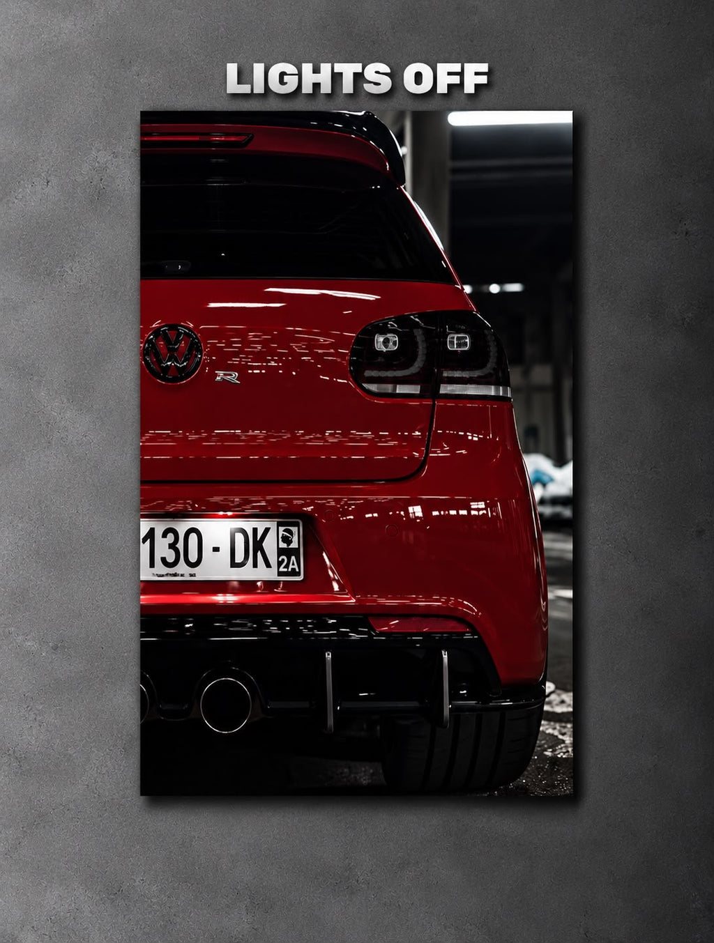 Volkswagen Golf Mk6 LED Car Display Frame