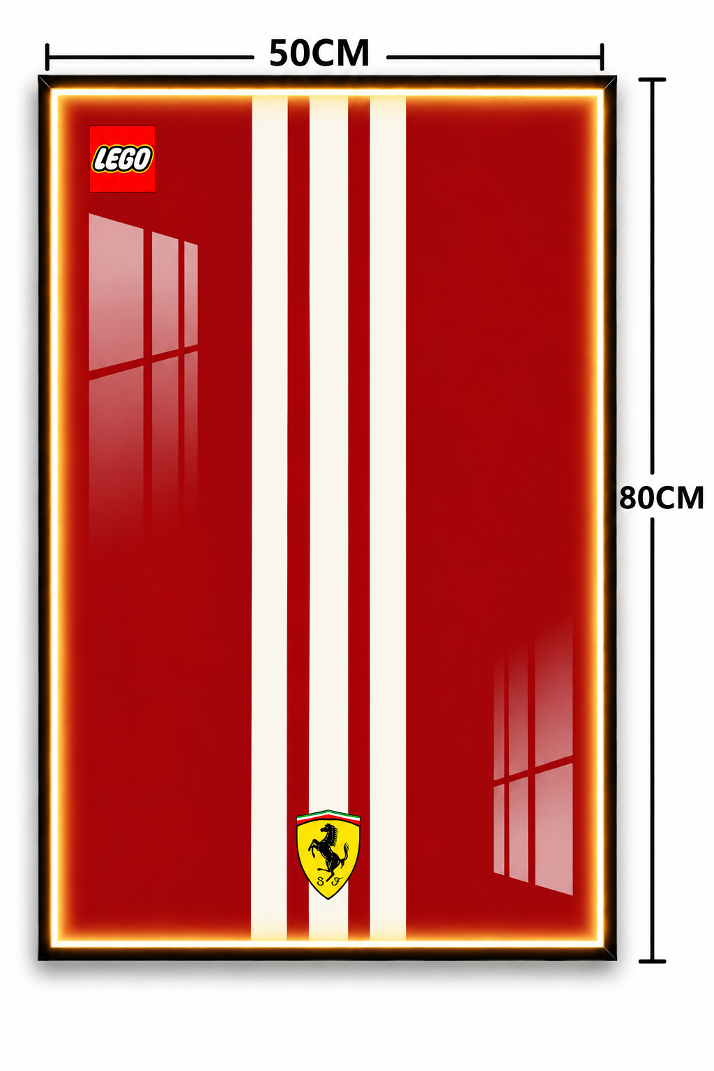 Ferrari GTE Lego 3D Display Board