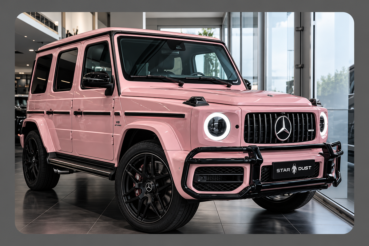 G wagon LED Car Display Frame - Pink