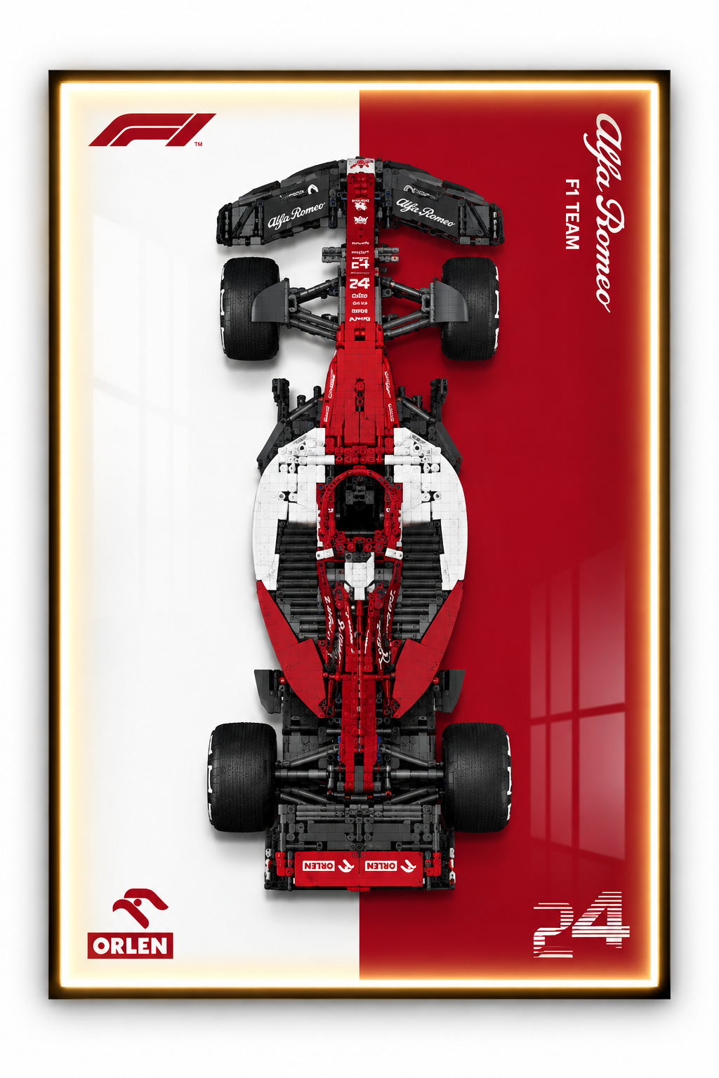 Alfa Romeo F1 Lego 3D Display Board