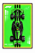 Kick Sauber F1 Lego 3D Display Board