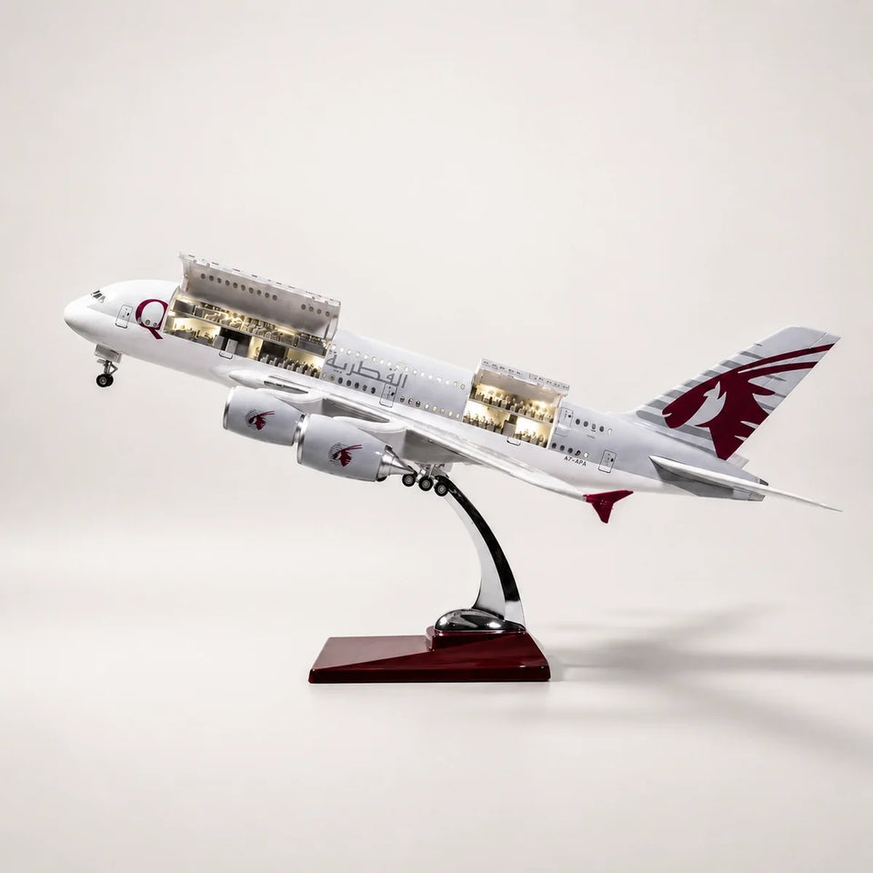 Qatar Airways Airbus A380 1:160 Scale Model