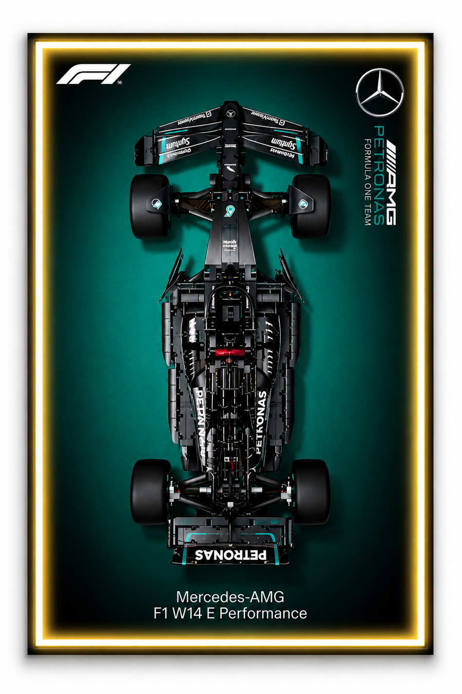 Mercedes F1 Lego 3D Display Board
