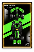 Kick Sauber F1 Lego 3D Display Board