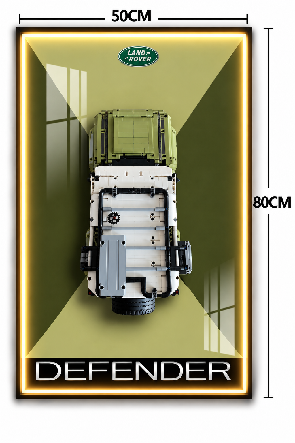 Land Rover Defender 3D Lego Display Board