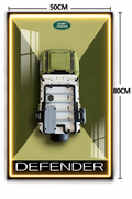 Land Rover Defender 3D Lego Display Board