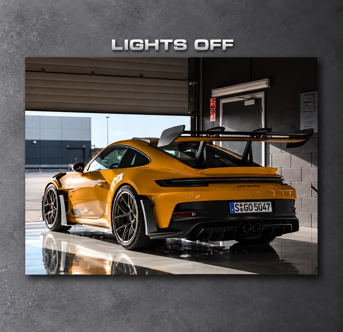 Porsche 911 GT3 RS LED Car Display Frame