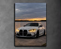 BMW Competition LED Car Display Frame - White