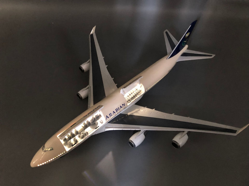 Saudi Arabian Boeing 747 1:150 Scale Model