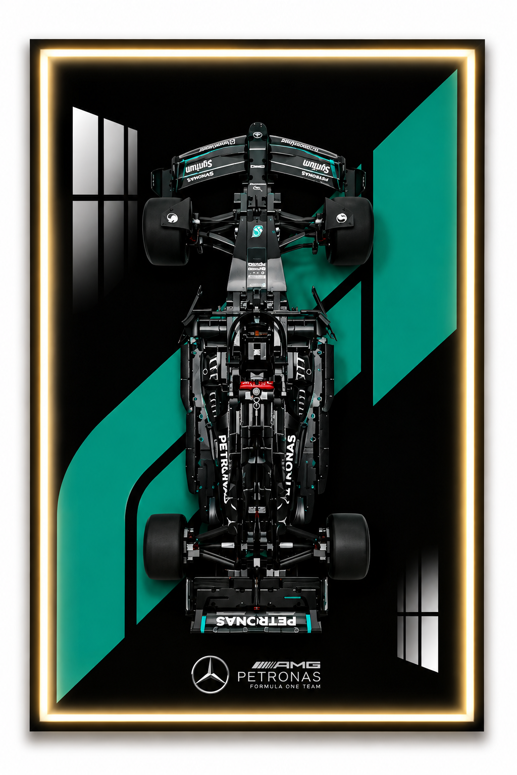 Mercedes F1 Lego 3D Display Board
