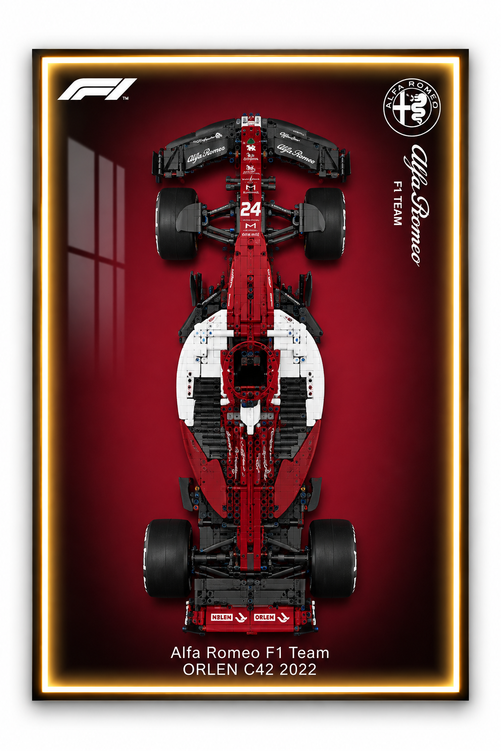 Alfa Romeo F1 Lego 3D Display Board