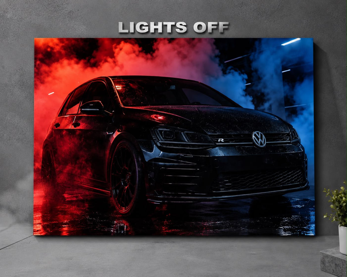 Volkswagen Golf R LED Car Display Frame