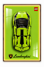 Lamborghini Sian Lego 3D Display Board