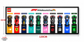 Formula 1 Cars Display Frame - White