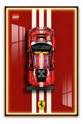 Ferrari GTE Lego 3D Display Board