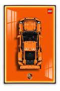 Porsche 911 GT3 RS Lego 3D Display Board