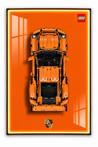 Porsche 911 GT3 RS Lego 3D Display Board
