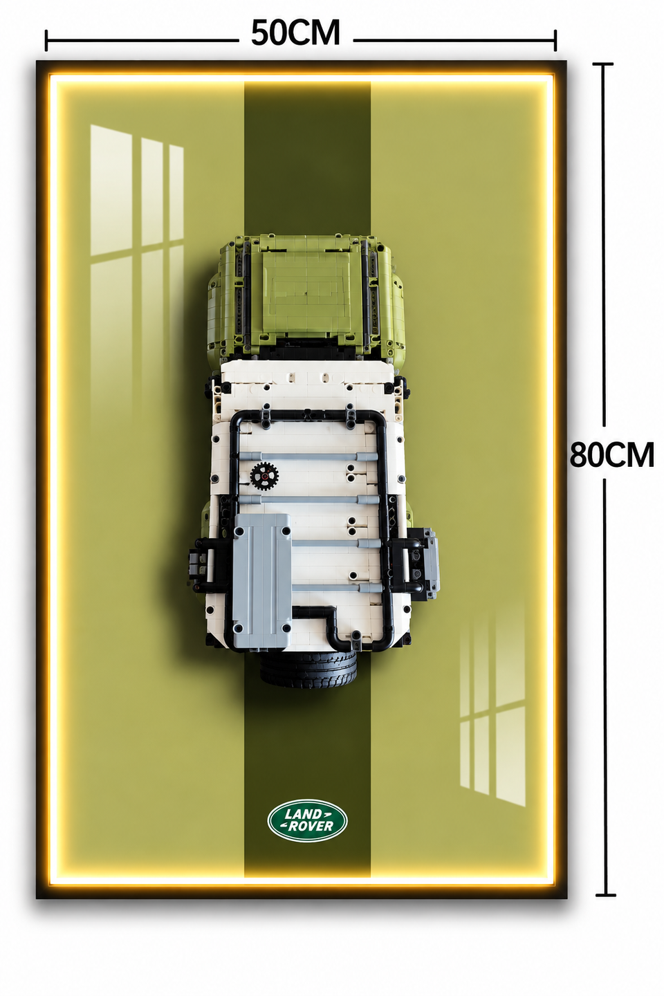 Land Rover Defender 3D Lego Display Board