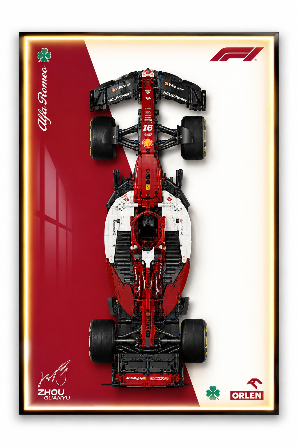 Alfa Romeo F1 Lego 3D Display Board