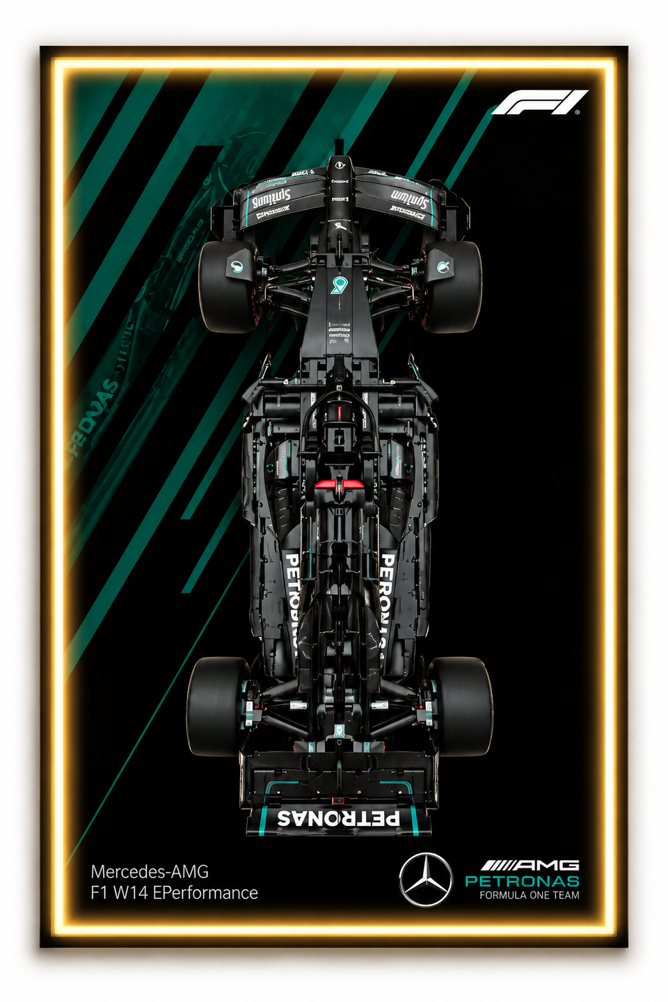 Mercedes F1 Lego 3D Display Board